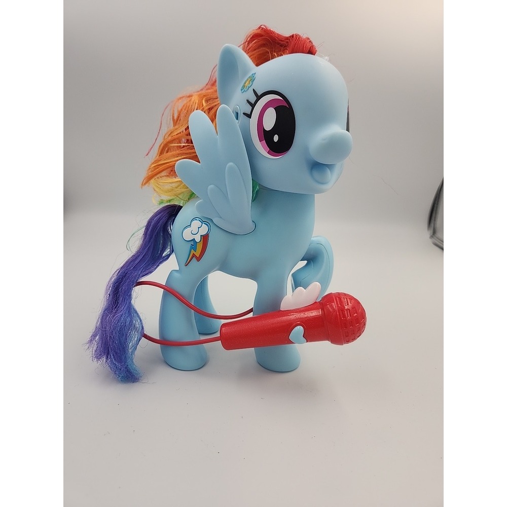 Hasbro My Little Pony MLP Singing Rainbow Dash Microphone Figure Toy Works